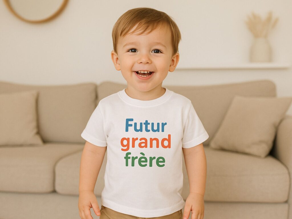Idée annonce grossesse : T-shirt personnalisé